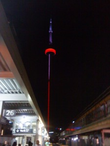 CN Tower at night